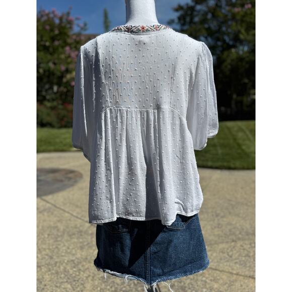 MSRP $134 | Boho Blouse + Denim Skirt + Bling Belt Bundle S-M | SAME DAY SHIP - Picture 4 of 11